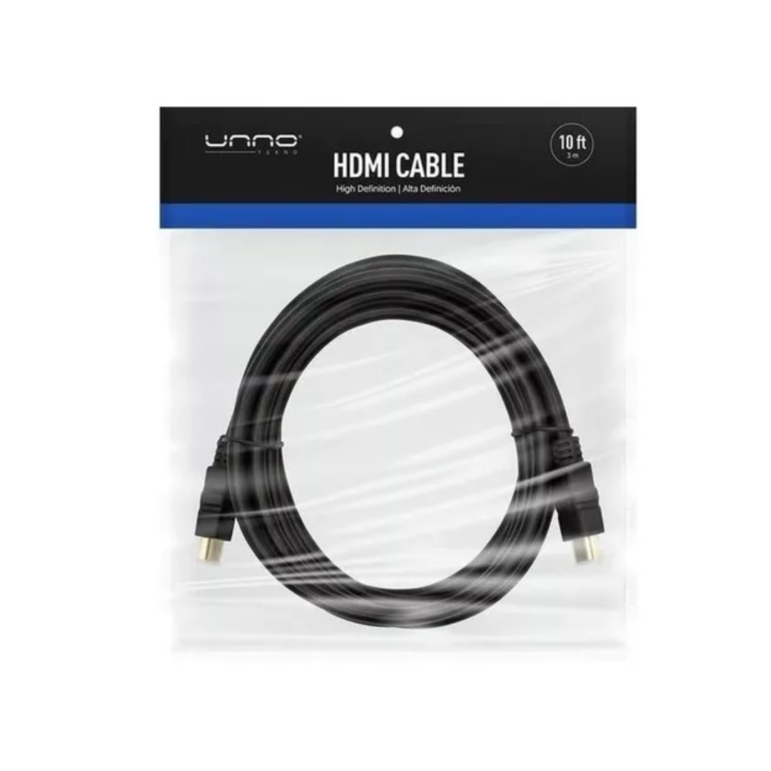 CABLE UNNO TEKNO HDMI-HDMI 3MT NEGRO