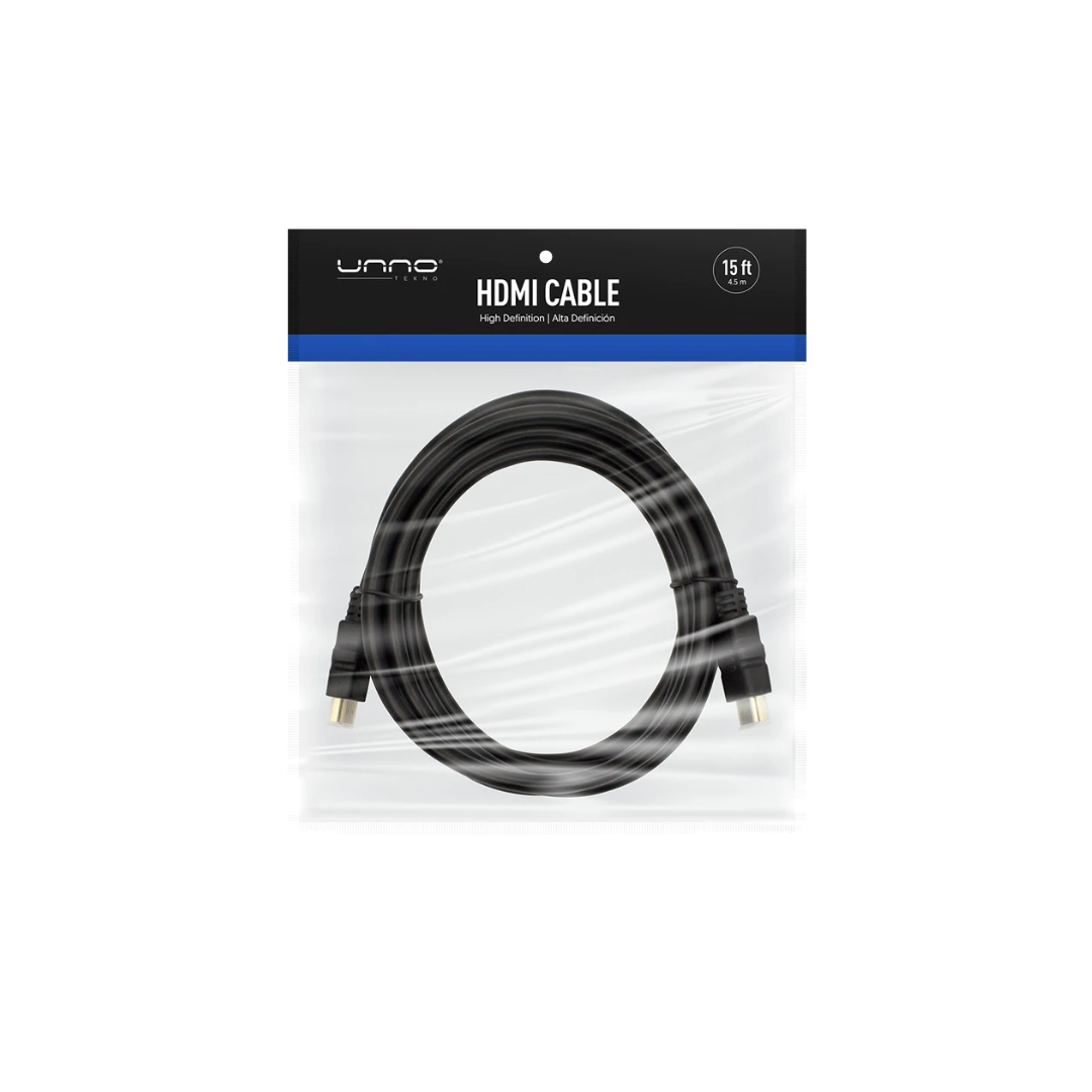 CABLE UNNO TEKNO HDMI-HDMI 4.5 MT NEGRO